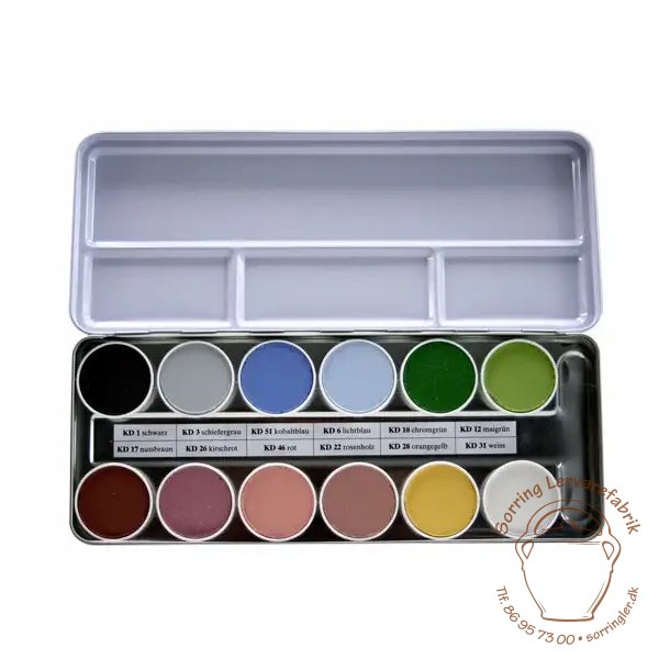 Farvepalette Underglasur