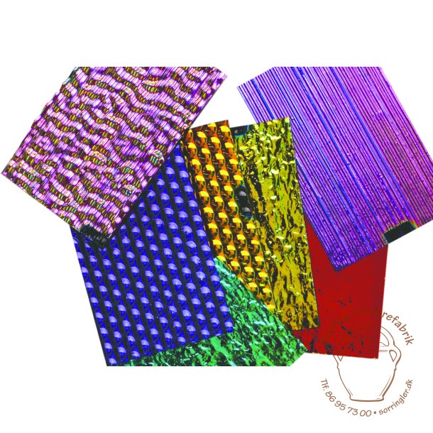 Dichroic Sort, store stykker  