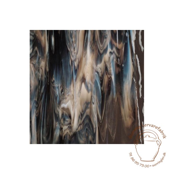2209-30 Dark Brown, White Opal