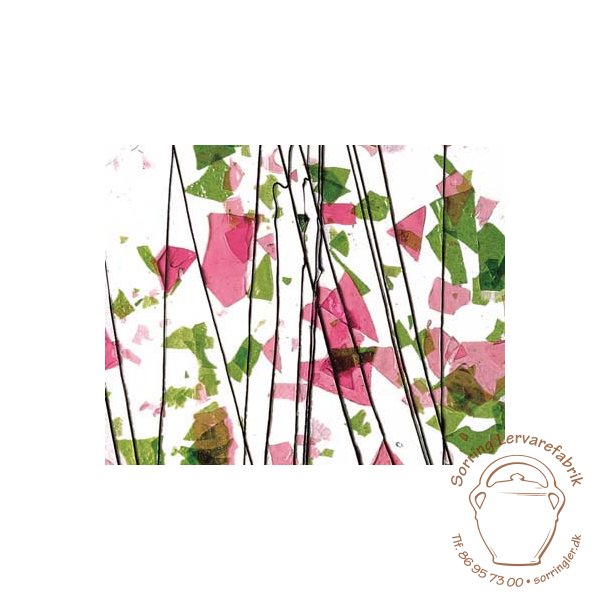 4114-30 Black str./Green, Pink confetti