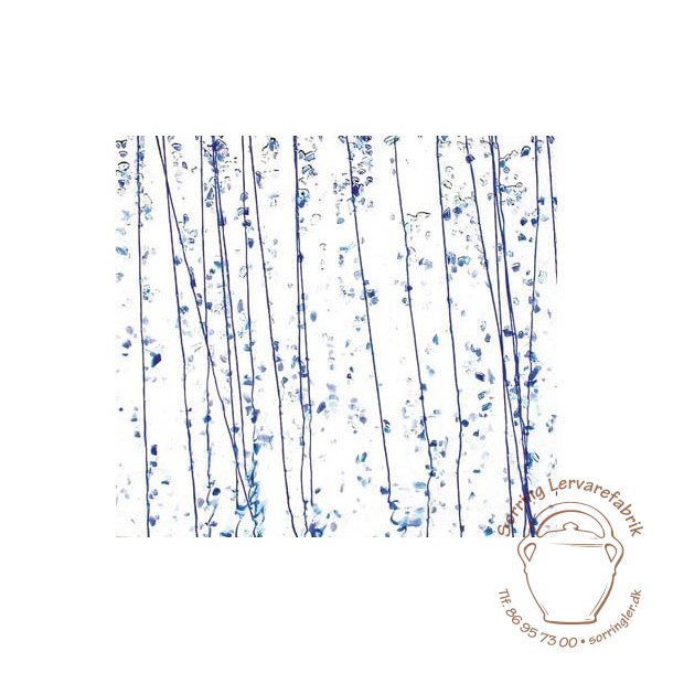 4219-30 Clear, Blue str./Blue frit
