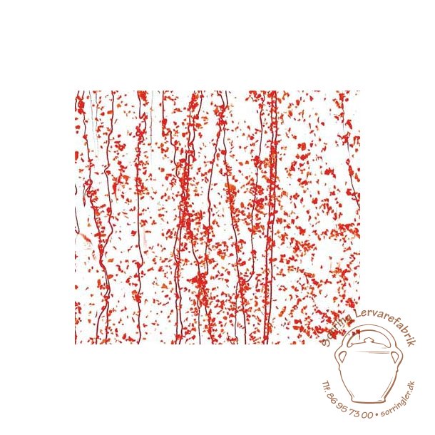 4224-30 Clear, Red Frit, Red strea.