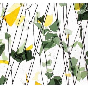 4112-30 Black str./Green+Yellow confetti