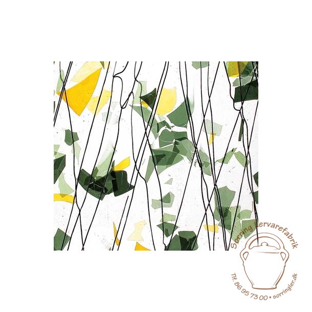 4112-30 Black str./Green+Yellow confetti