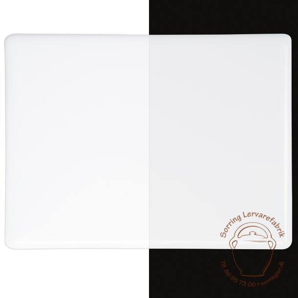 0013-50 Opaque, White 1/2 pl