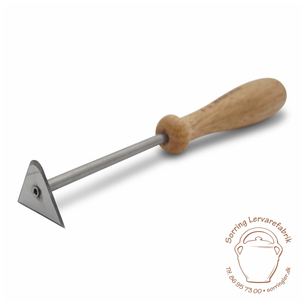 Afdrejningsjern, trekant med en rund spids