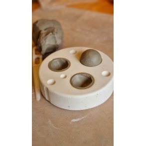 Gipsform, halckugle, kvtseform 5cm (x3)
