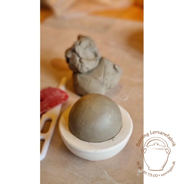 Gipsform, halvkugle, kvtseform 7cm 