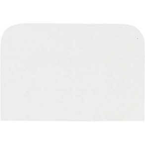 Skinne bld plast hvid