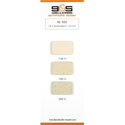 Lysbr�ndende m/lava chamotte 0-0,2 mm 25%
